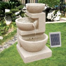 Triple Tumble Solar Water Feature